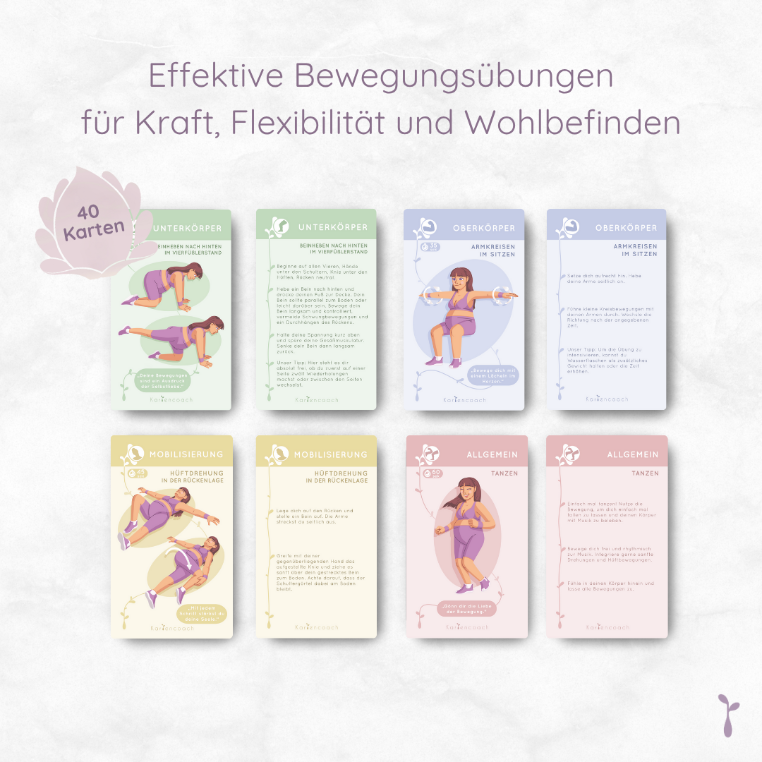 Kartenset "Bewegung in Balance - bungen fr Schwangere" Kartencoach Kartenset "Bewegung in Balance - bungen fr Schwangere" Kartencoach