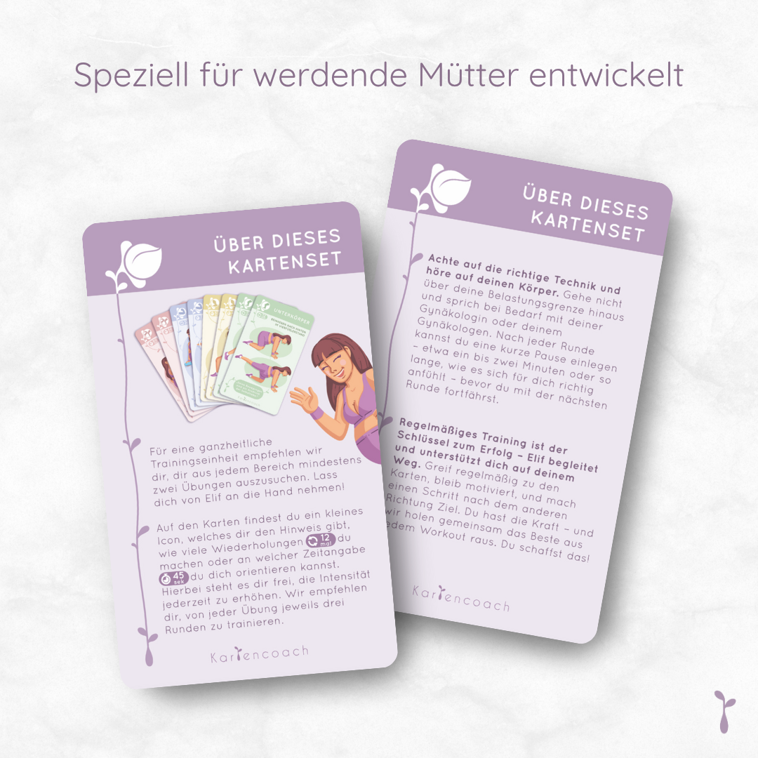 Kartenset "Bewegung in Balance - Übungen für Schwangere"